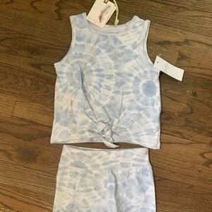 Jessica simpson tie dye biker tank set